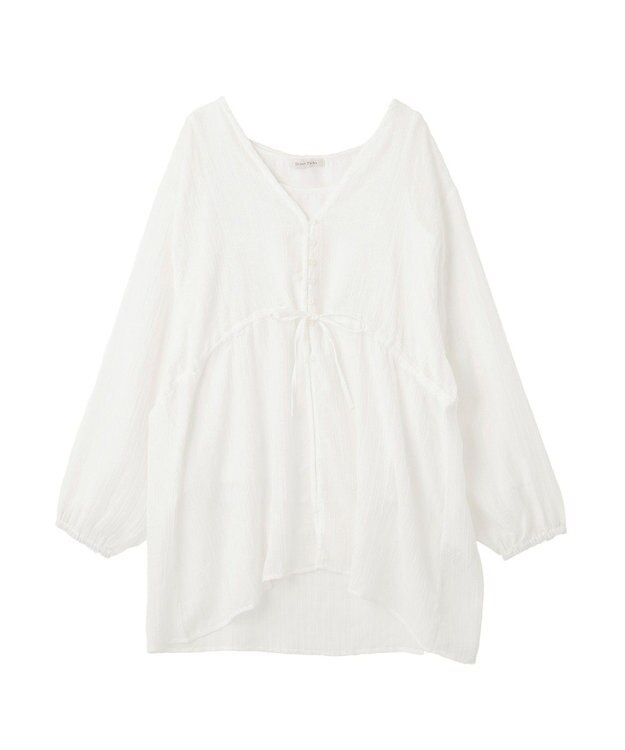 Green Parks ＳＥＴ２点Ｖネックブラウス＋タンクトップ Off White