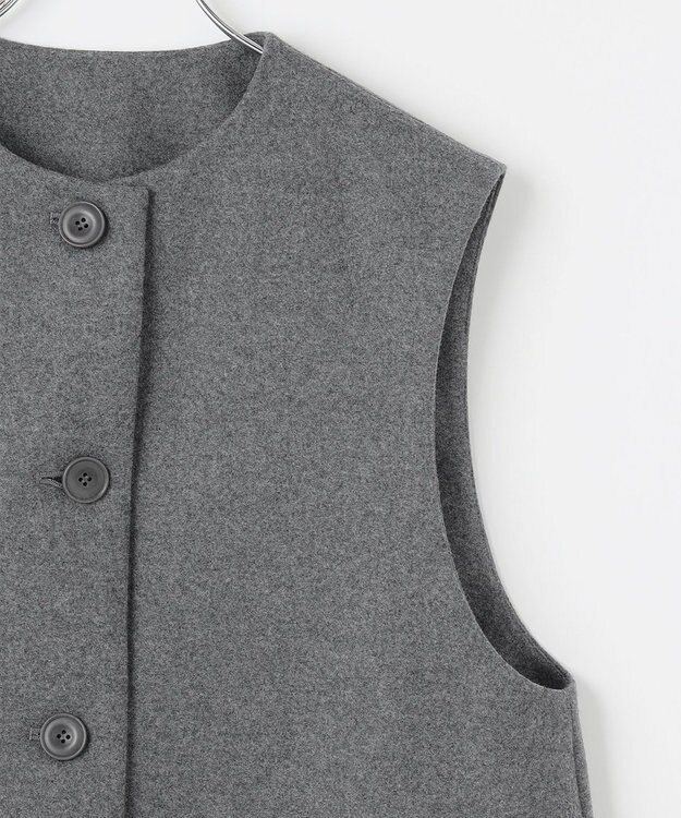 #Newans 大人気ジレが新素材で再登場！チュニックジレ チャコール