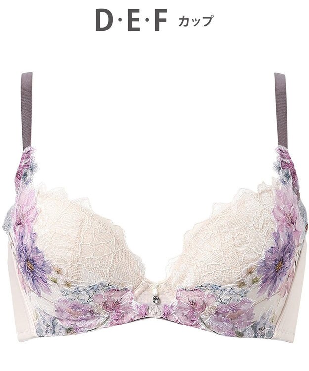 WACOAL ブラジャー 【ハグするブラ】 体温を感知してカラダになじむ 谷間メイク 脇高設計 レディース BXB478 /ワコール ベージュ