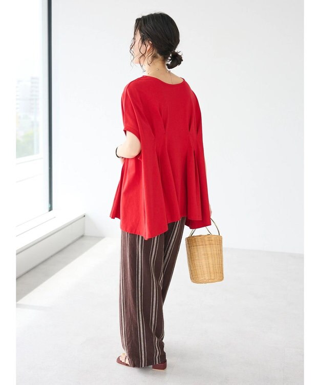 CRAFT STANDARD BOUTIQUE 前後2WAYタックプルオーバー Red