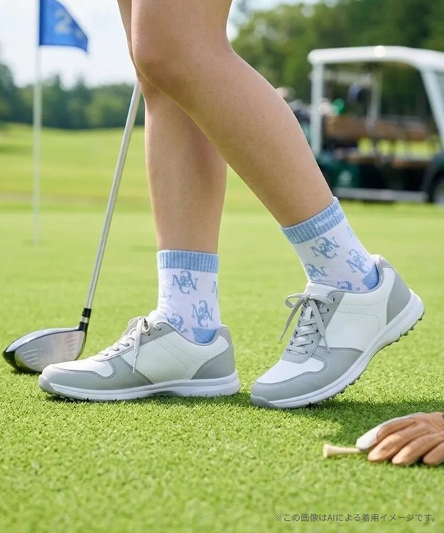 FILA GOLF／marie claire 【marie claire SPORT】 アンクルソックス ホワイト