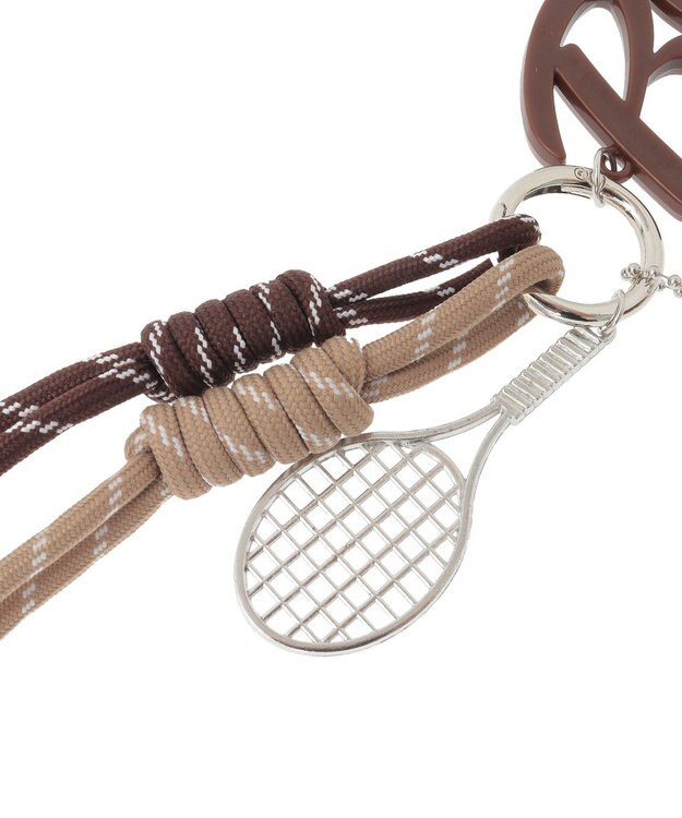 AMERICAN HOLIC クマ×ラケット チャーム Brown