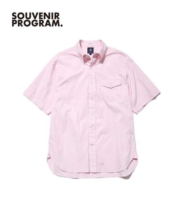 J.PRESS MEN 【J.PRESS ORIGINALS】【UNISEX】Oxford Half Sleeve Shirt / B.D. / Baggy-Fit ピンク系