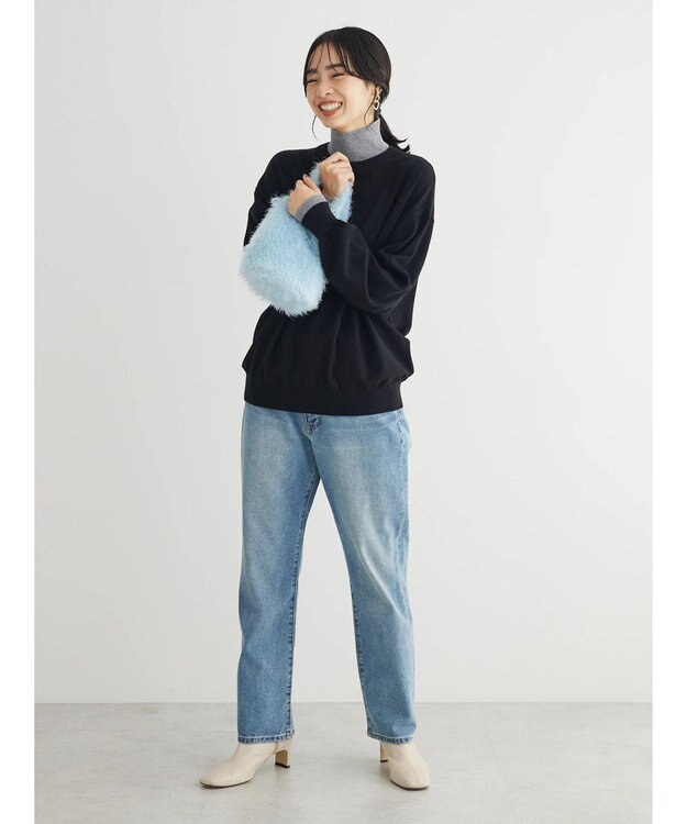 Green Parks ■ＡＪＵＧＡ．×ＧＰ　レイヤードハイネックニット Black