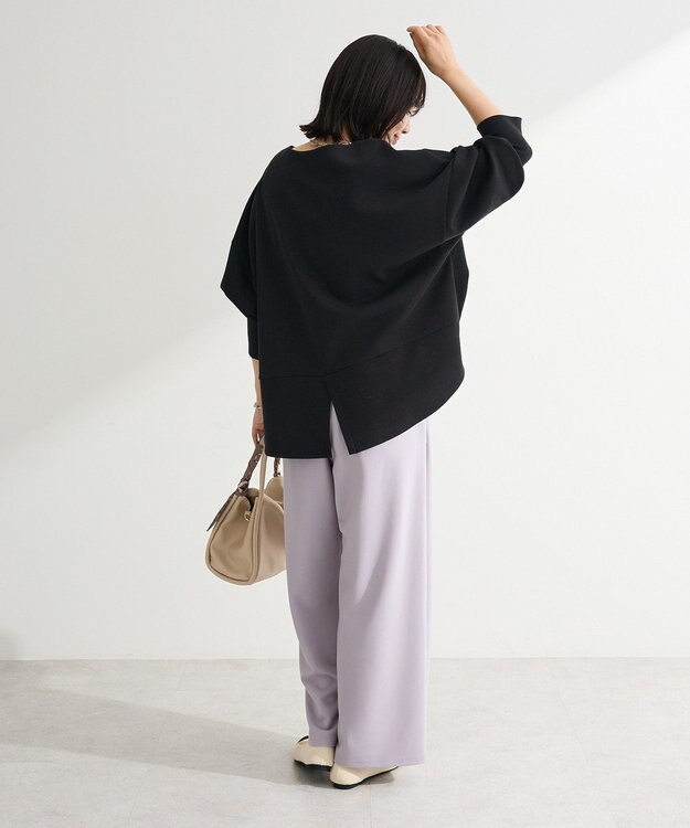 Green Parks 袖スリットカットプルオーバー Black