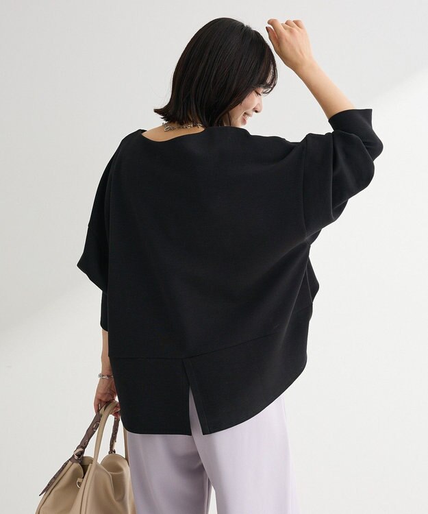 Green Parks 袖スリットカットプルオーバー Black