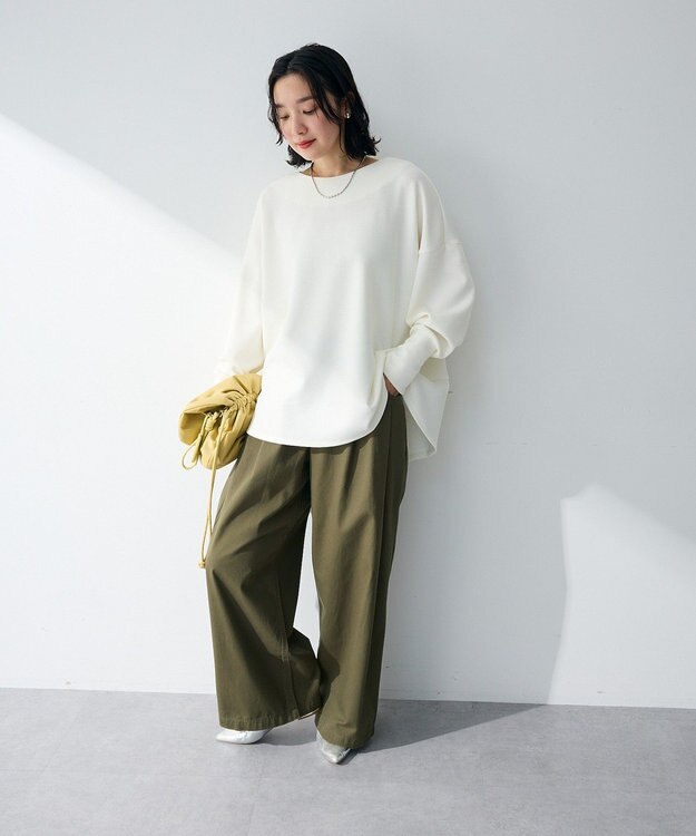 Green Parks 袖スリットカットプルオーバー Off White