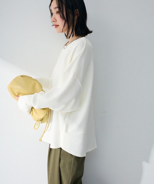 Green Parks 袖スリットカットプルオーバー Off White