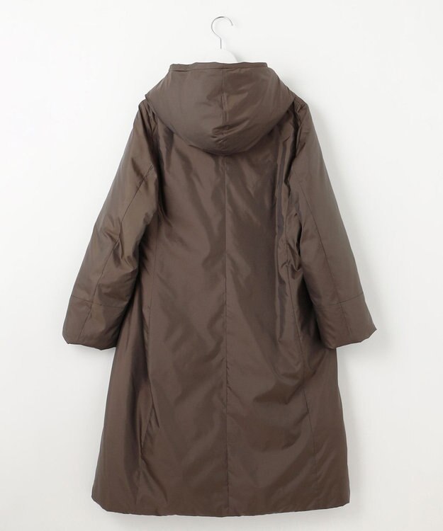 自由区 S ADSシャンブレータフタ ダウンコート ダークブラウン系