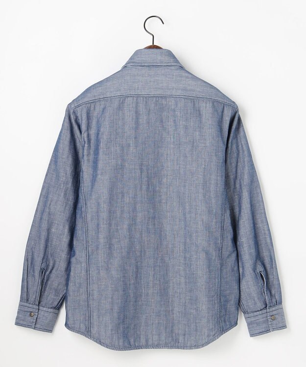 JOSEPH ABBOUD 【キングサイズ・2WAY】 リバーシブルシャツ サックスブルー系