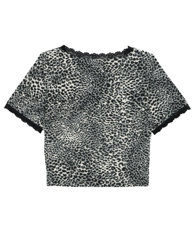 WEGO レオパードレースちびT グレー