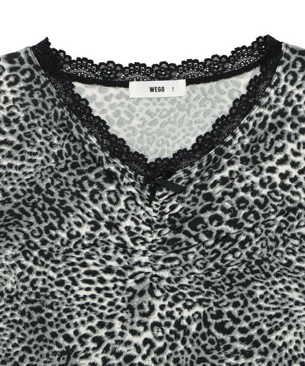 WEGO レオパードレースちびT グレー