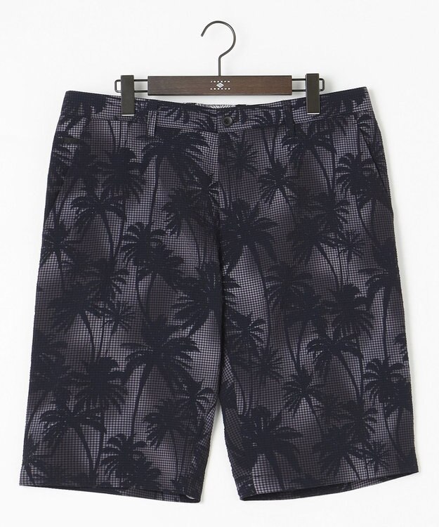 JOSEPH ABBOUD 【キングサイズ・驚きの多機能】ライトウェーブ リゾートプリントハーフパンツ ネイビー系6