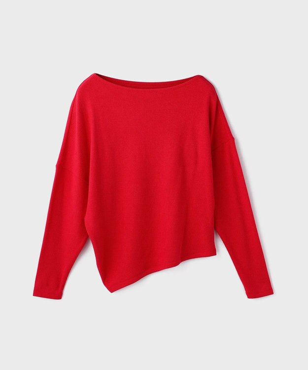 GRACE CONTINENTAL アシメテレコカットトップ レッド