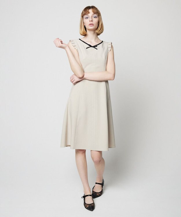 TOCCA 【消臭・吸水速乾・洗える！】AFTER RAIN ドレス ベージュ系