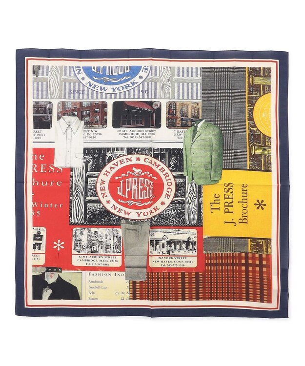 J.PRESS MEN 【WEB・一部店舗限定】Scarf with the history of J.PRESS ホワイト系5