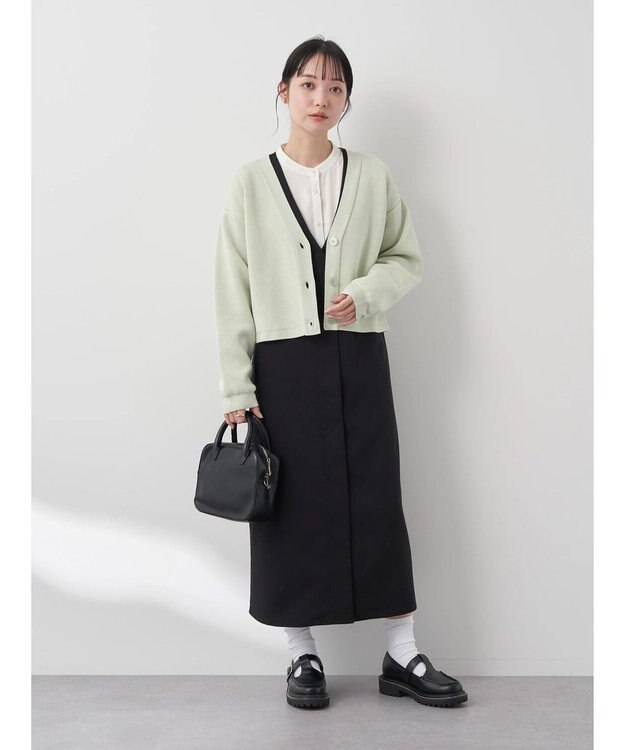 earth music&ecology バンドカラーブラウス Off White