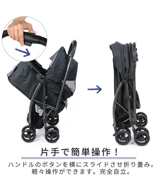 PET PARADISE smooca ハンドフル ペットカート  《ブラック》 ブラック