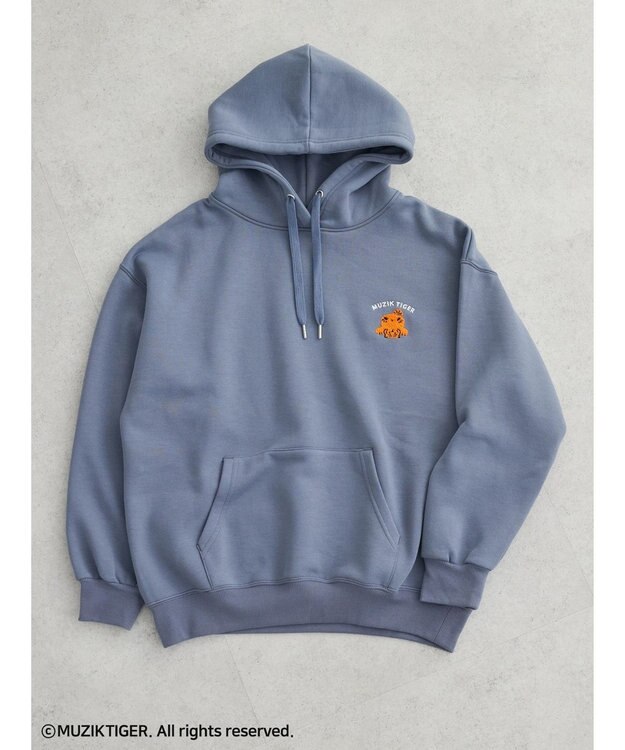 Green Parks ムジークタイガー／裏起毛刺しゅうフーディー