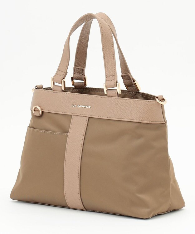 LA BAGAGERIE コンビ2WAYトートバッグ Sサイズ ベージュ