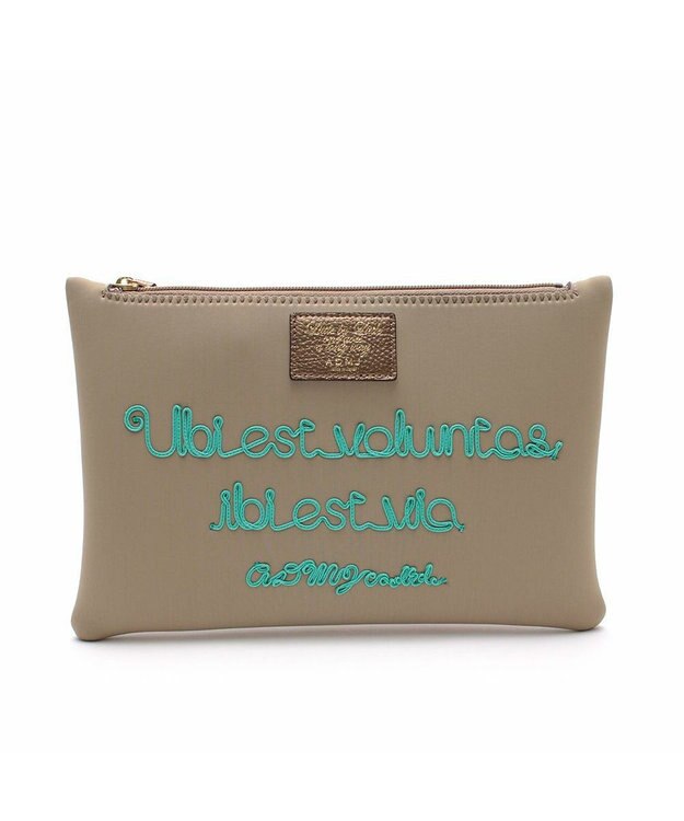 A.D.M.J. 【魔法の様に軽い】マジックライトコード刺しゅうフラットポーチ2セット(S・M) アレナ