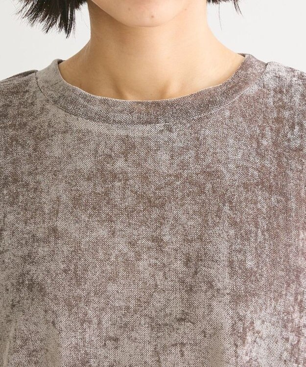 Green Parks シアーベロアプルオーバー Gray