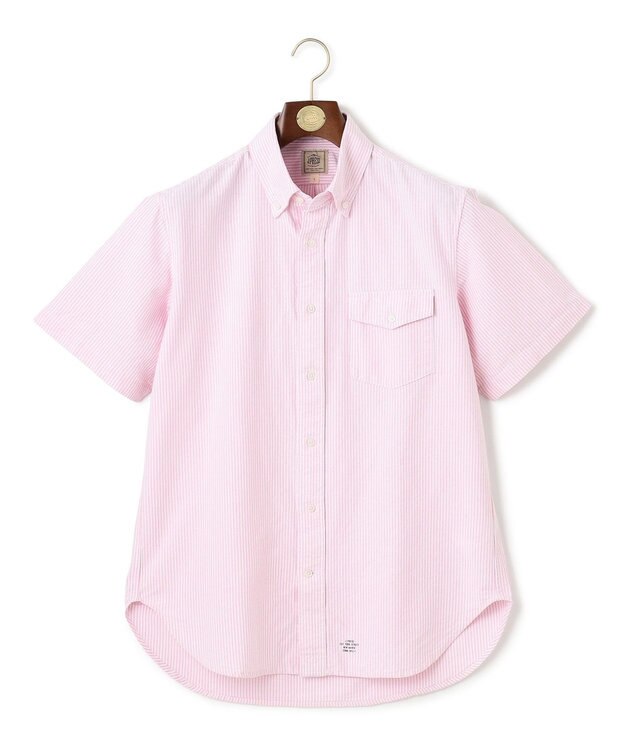 J.PRESS MEN 【WEB・一部店舗限定】半袖シャツ / B.D. ピンク系1