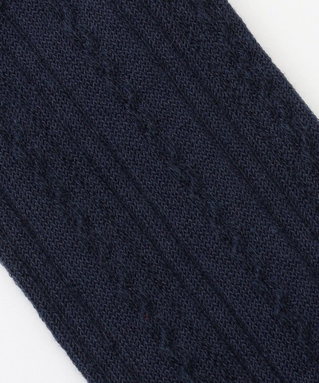 組曲 KIDS 【19-24㎝】シンプル ハイソックス ネイビー系