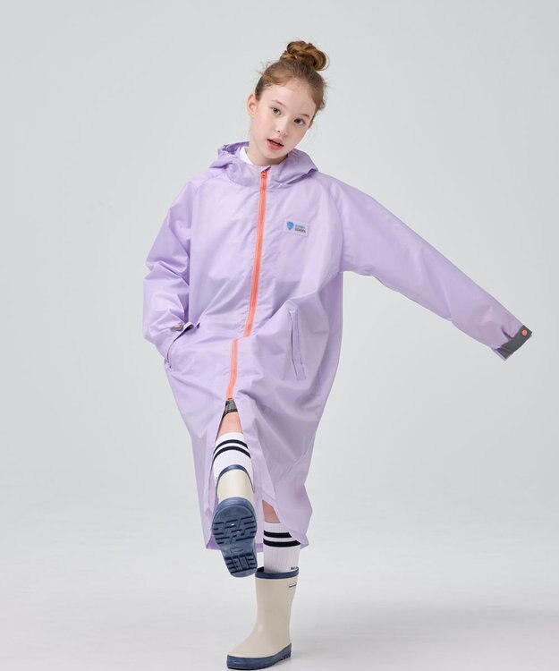 BEAMS SCHOOL レインコート ランドセル対応／収納袋付き ラベンダー