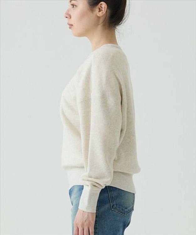 caqu ふわとろスウェットシャツ ivory