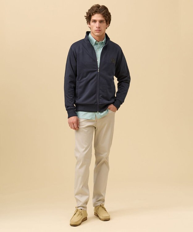 J.PRESS MEN オーバルワンポイント トラックジャケット ネイビー系