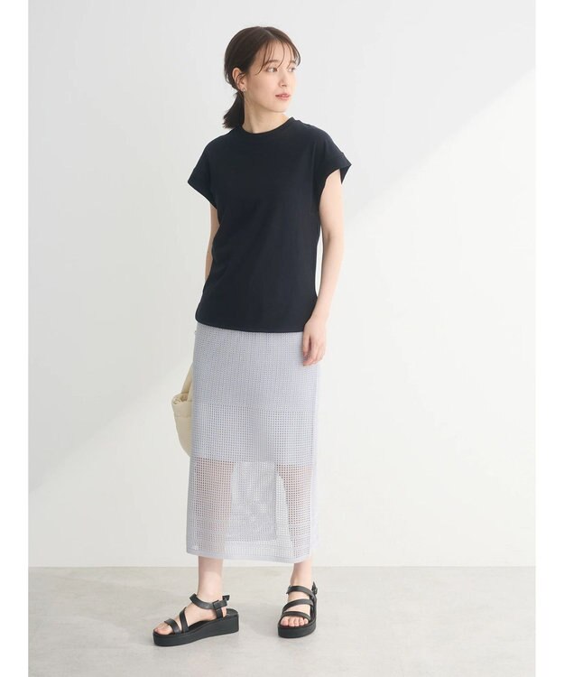 Green Parks ・Ｐｅｔｉｔ　Ｆｌｅｕｒ　リブフレンチＴＥＥ Black