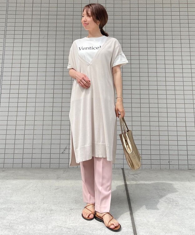 UNFILO 【撥水/ＵＶケア】ニットチュニック ベージュ系