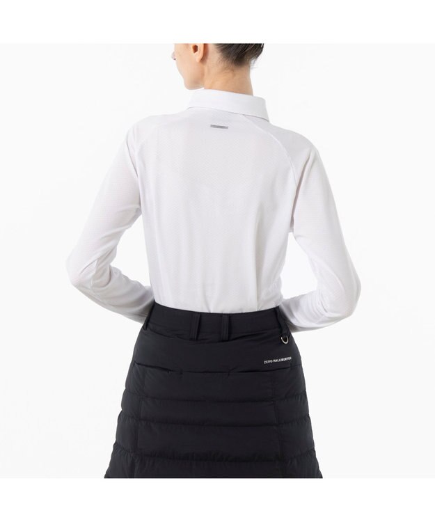 ZERO HALLIBURTON 【吸水速乾・保温】 Octa 長袖 ポロシャツ ZHG-W5A6a 85143 ホワイト