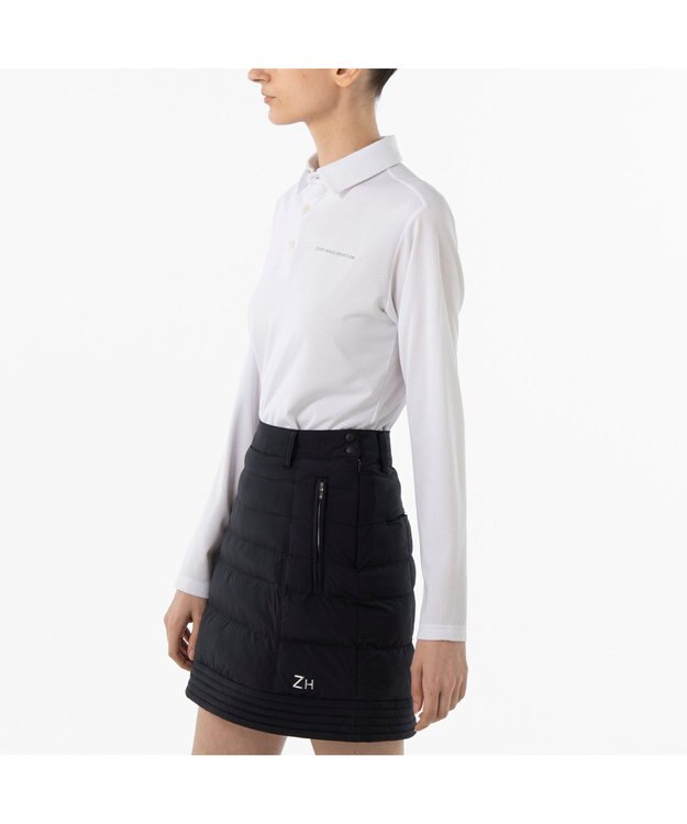 ZERO HALLIBURTON 【吸水速乾・保温】 Octa 長袖 ポロシャツ ZHG-W5A6a 85143 ホワイト