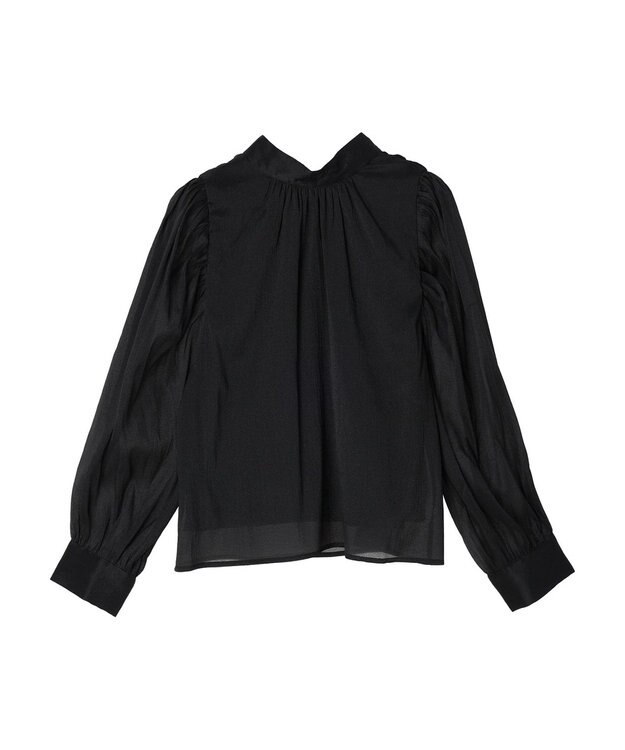 Green Parks ・ＥＬＥＮＣＡＲＥ　ＤＵＥ　バックリボンブラウス Black