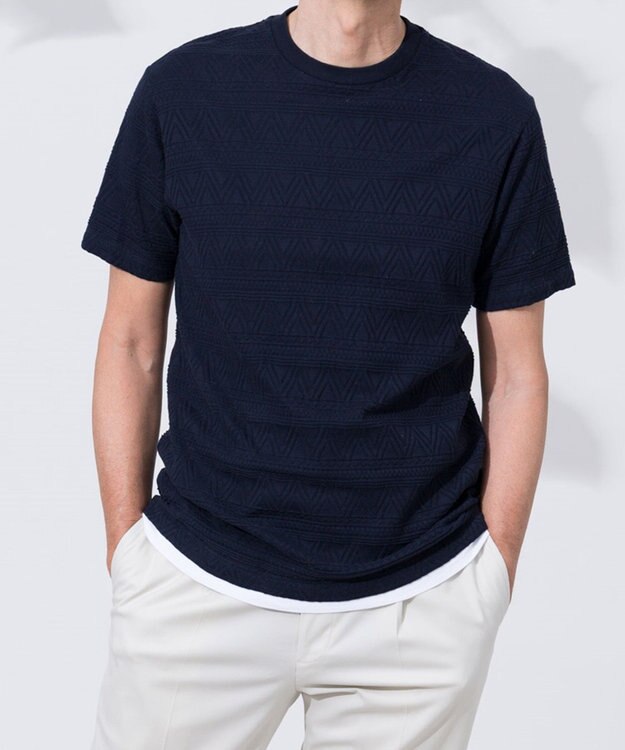 ONWARD Reuse Park メンズ商品【23区 HOMME】カットソー春夏 ネイビー