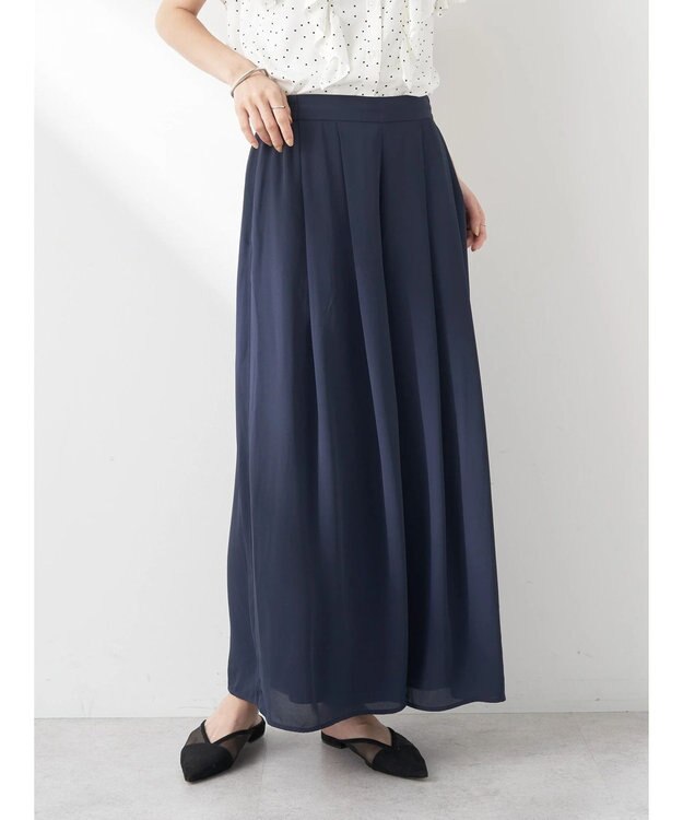 earth music&ecology 選べる丈スカーチョ Navy