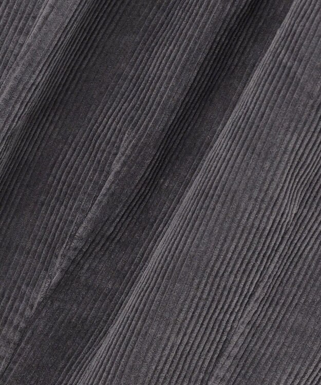 J.PRESS YORK STREET 【UNISEX】コーデュロイ 2タックワイドパンツ ライトグレー系