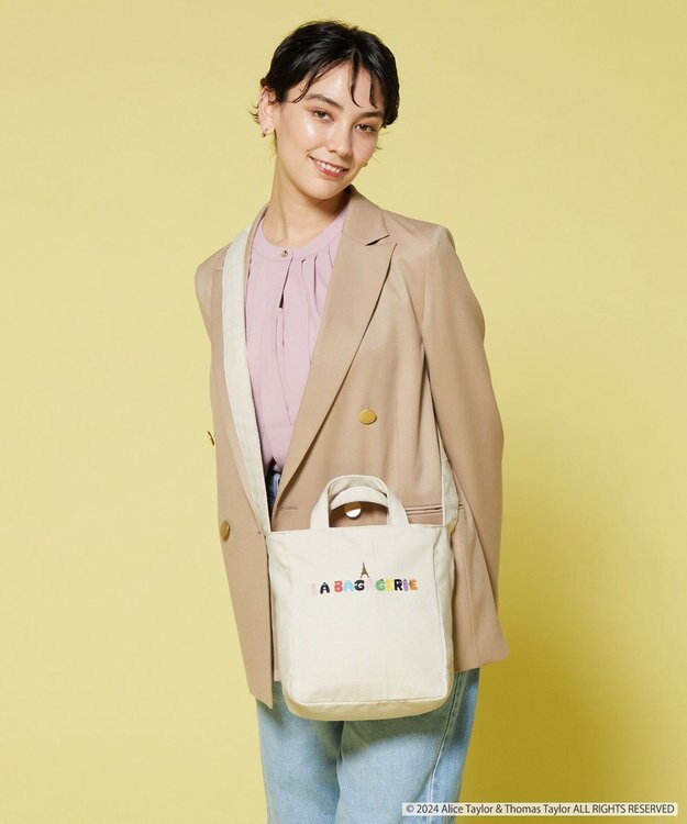 LA BAGAGERIE BARBAPAPA×LA BAGAGERIE   バーバパパコラボ　2WAYバッグ　Ｓ ナチュラル