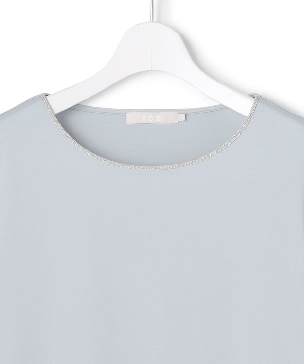 ICB 【洗える】 コンパクトモクロディ プルオーバー サックスグレー系