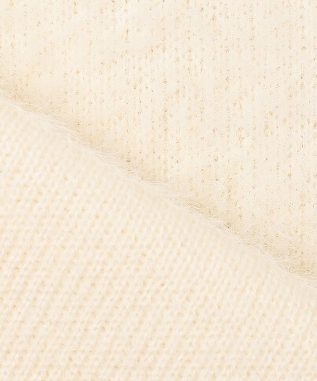 ANY SIS 【前後着用可】シャギーニット ベスト アイボリー