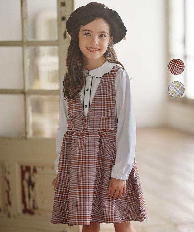 Paul Smith JUNIOR チェックスカートドッキングワンピース 130 Paul