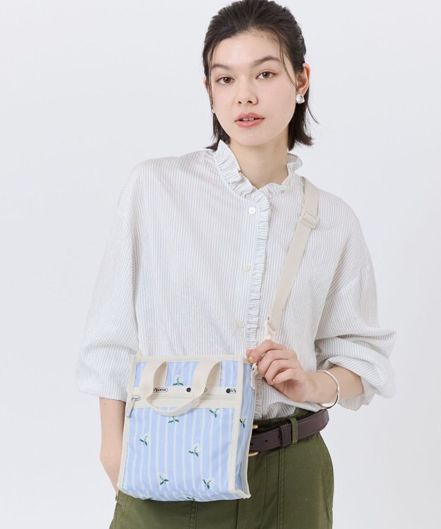 LeSportsac MINI N/S TOTE/ジャスミンストライプ ジャスミンストライプ