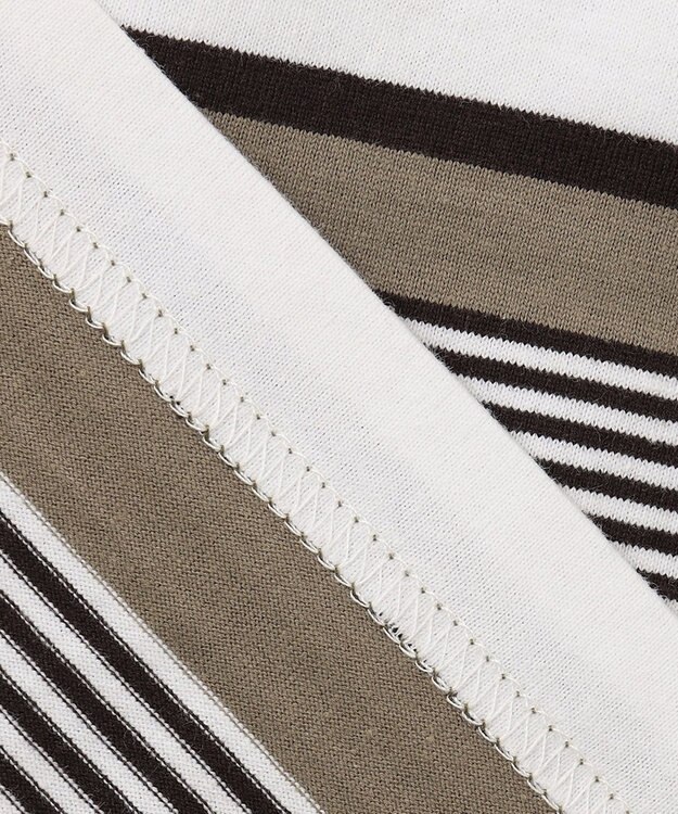 J.PRESS KIDS 【110-130cm】ボーダーポロシャツ グレーベージュ系1