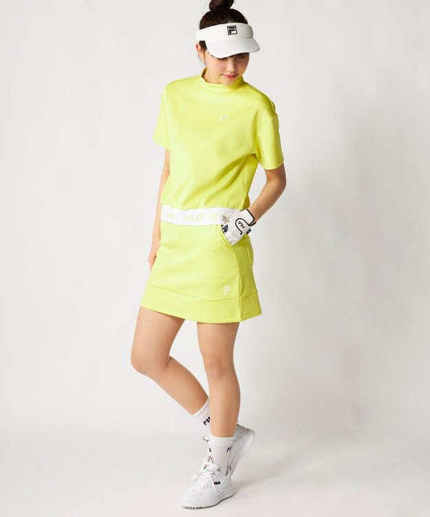 FILA GOLF／marie claire 【FILA GOLF】 ダンボールニットモックシャツ イエロー