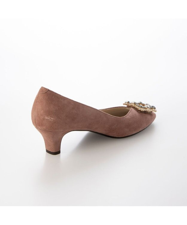 Riz raffinee <Riz raffinee>ビジューバックルパンプス ピンクスエード