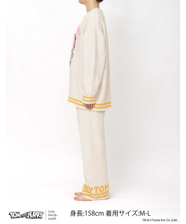 une nana cool トムとジェリー × une nana cool プルオーバー＆ロングパンツセット ベージュ