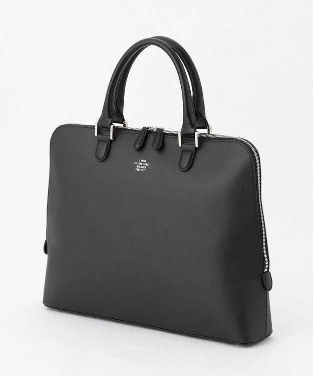 J.PRESS MEN 【定番】サフィアーノ ブリーフバッグ ブラック系