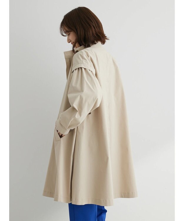 Green Parks 花粉防止　袖タックコート Beige
